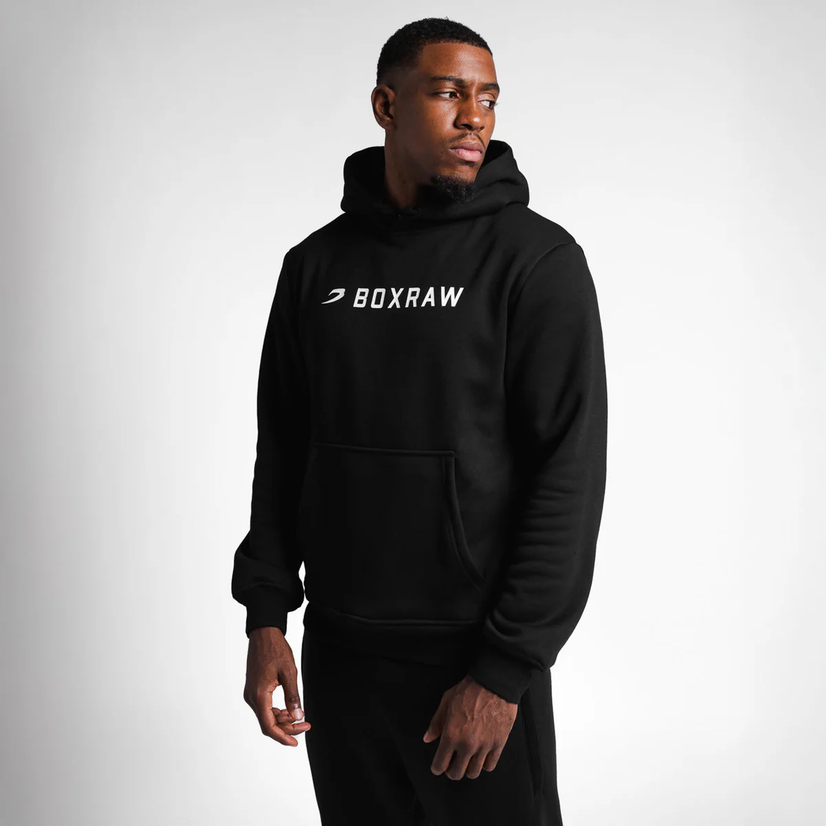 Bluza Boxraw A.B.C. z kapturem Czarna  - Image 3