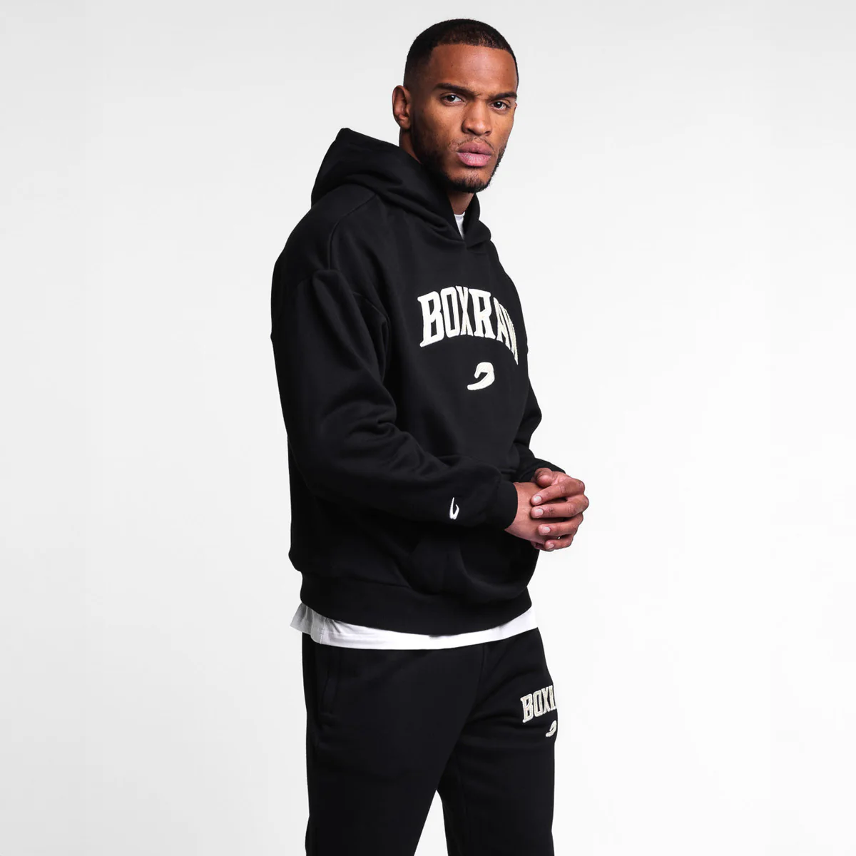 Bluza Boxraw East Street z kapturem Czarna  - Image 4
