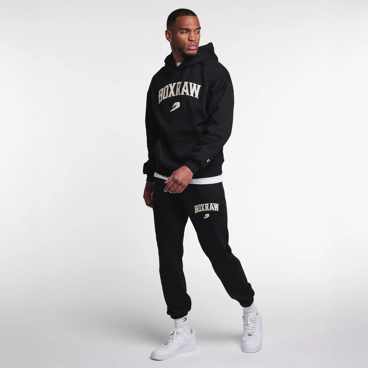 Bluza Boxraw East Street z kapturem Czarna  - Image 5