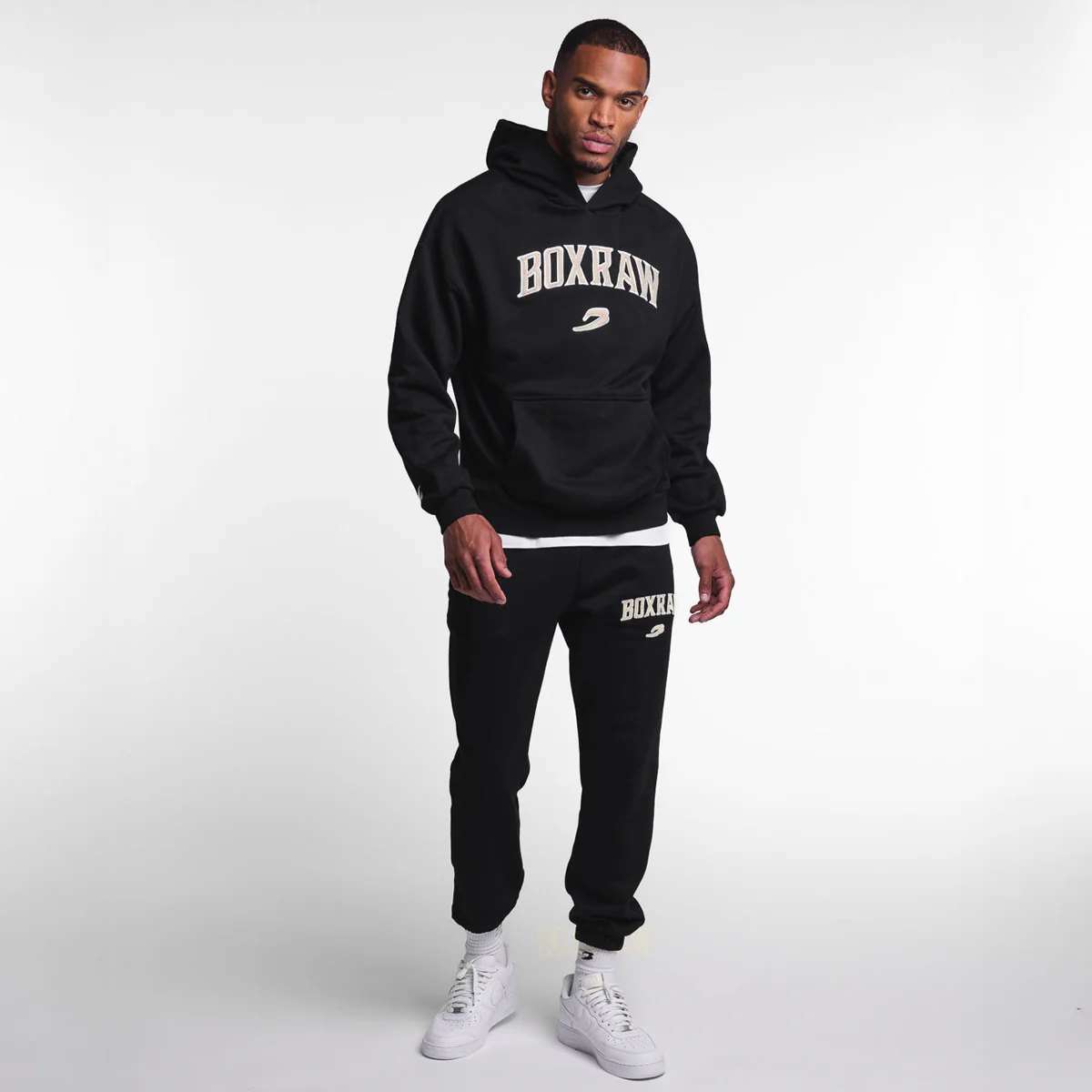 Bluza Boxraw East Street z kapturem Czarna  - Image 6