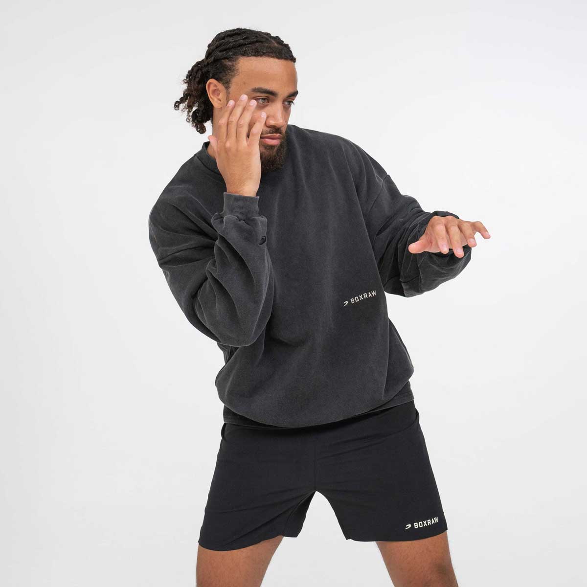 Bluza Boxraw Sparring Club Oversize Czarna  - Image 6