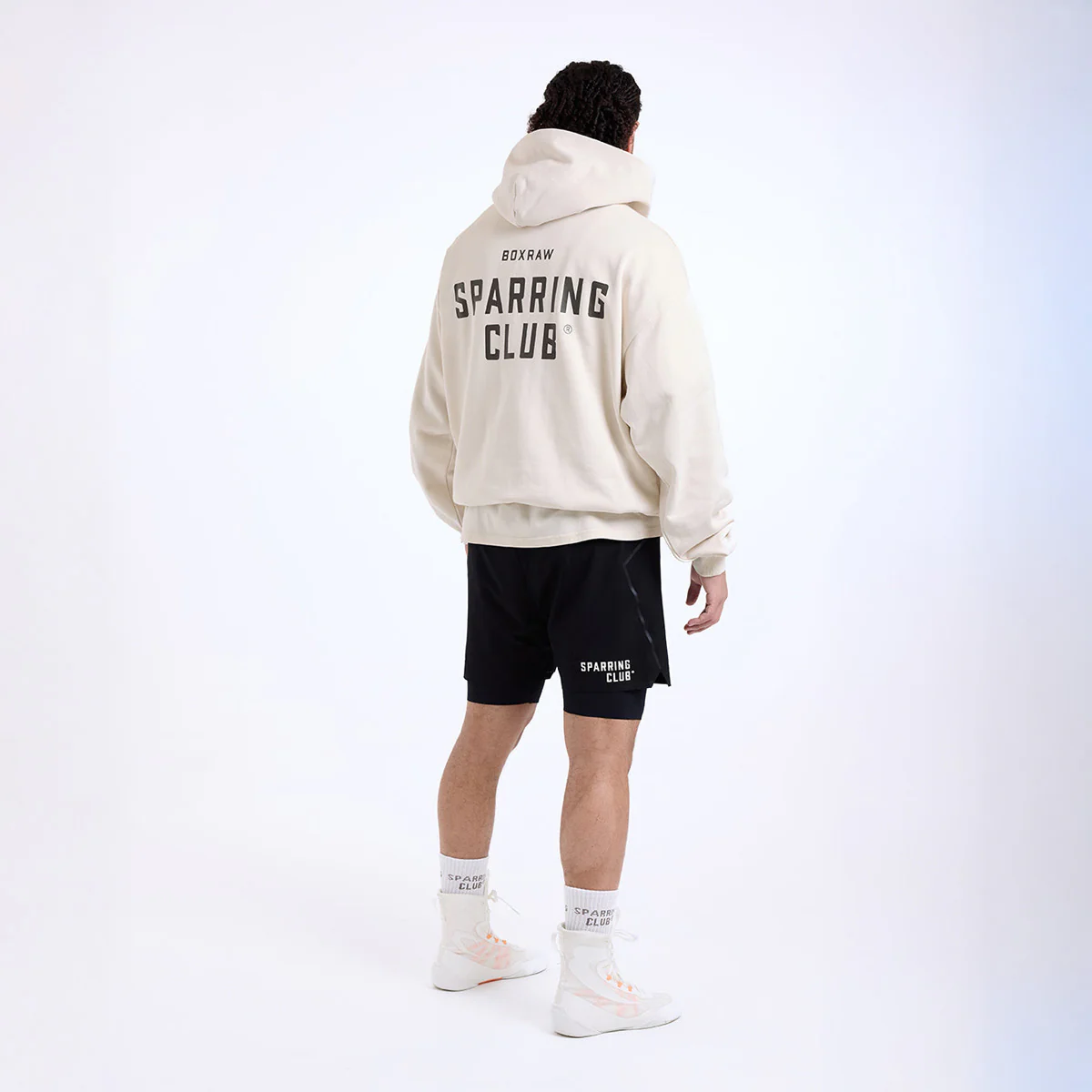 Bluza Boxraw Sparring Club Oversize z kapturem Beżowa  - Image 7