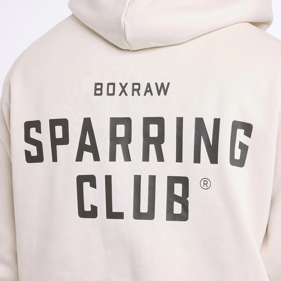 Bluza Boxraw Sparring Club Oversize z kapturem Beżowa  - Image 9