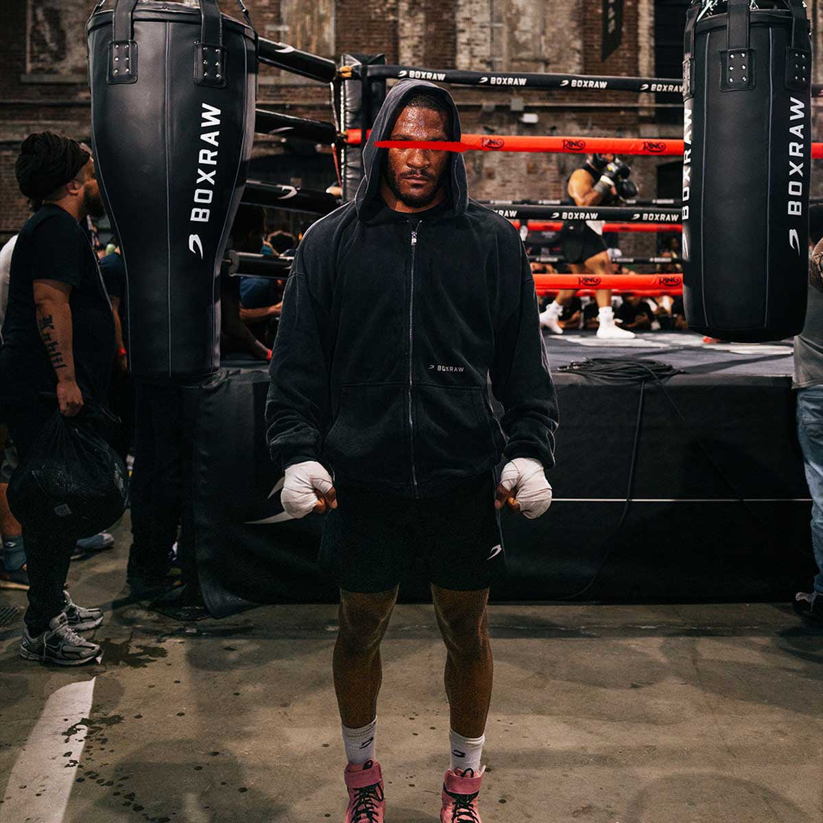 Bluza Boxraw Sparring Club Oversize z kapturem i zamkiem  - Image 11