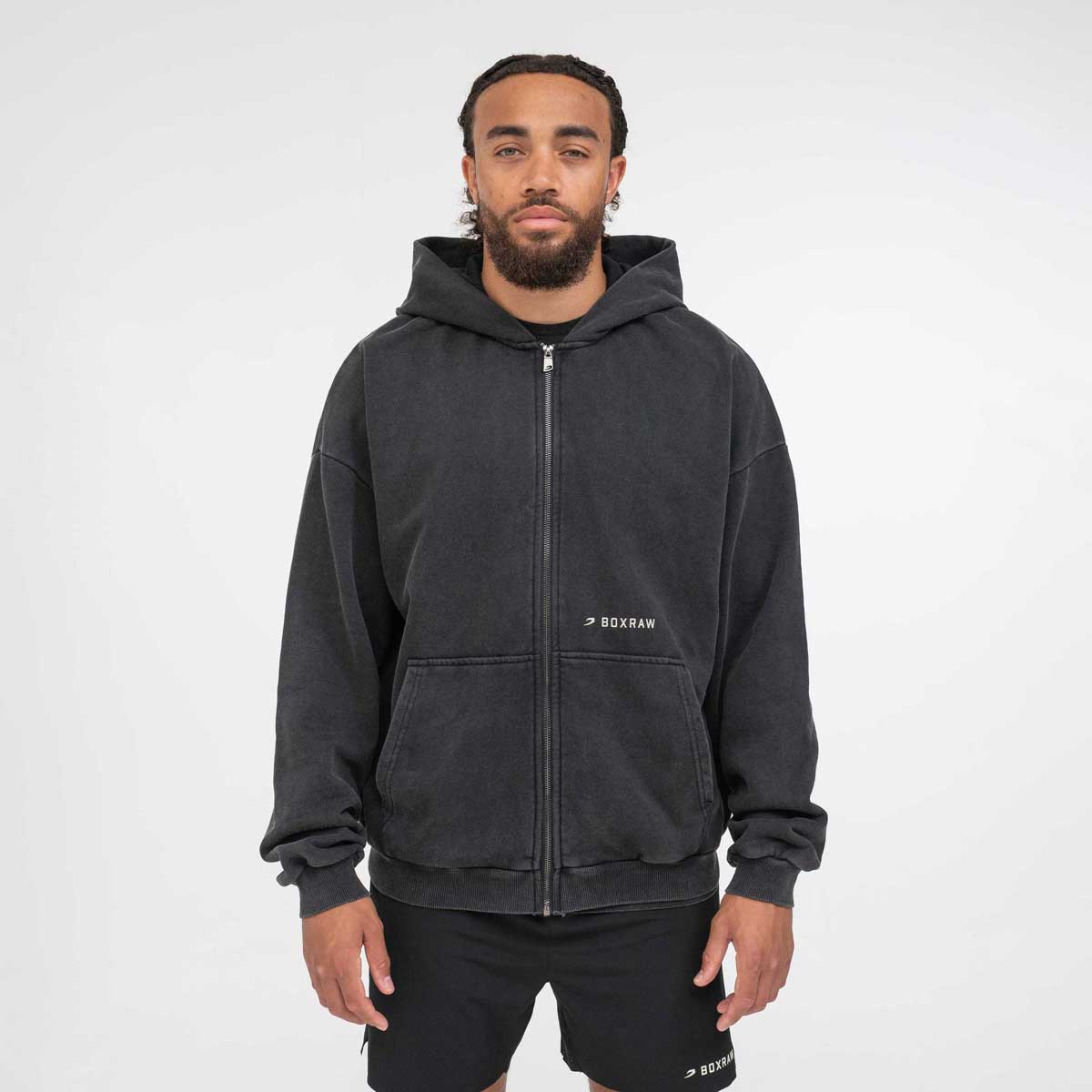 Bluza Boxraw Sparring Club Oversize z kapturem i zamkiem  - Image 2