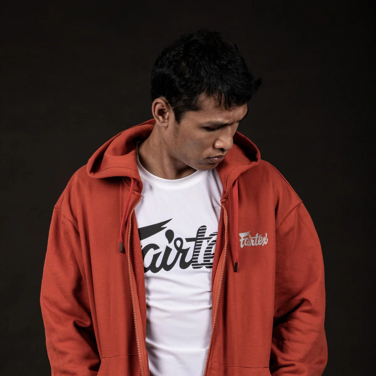 Bluza Fairtex FHS22 z kapturem Pomarańczowy  - Image 3