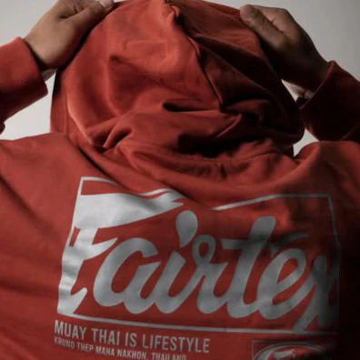 Bluza Fairtex FHS22 z kapturem Pomarańczowy  - Image 4
