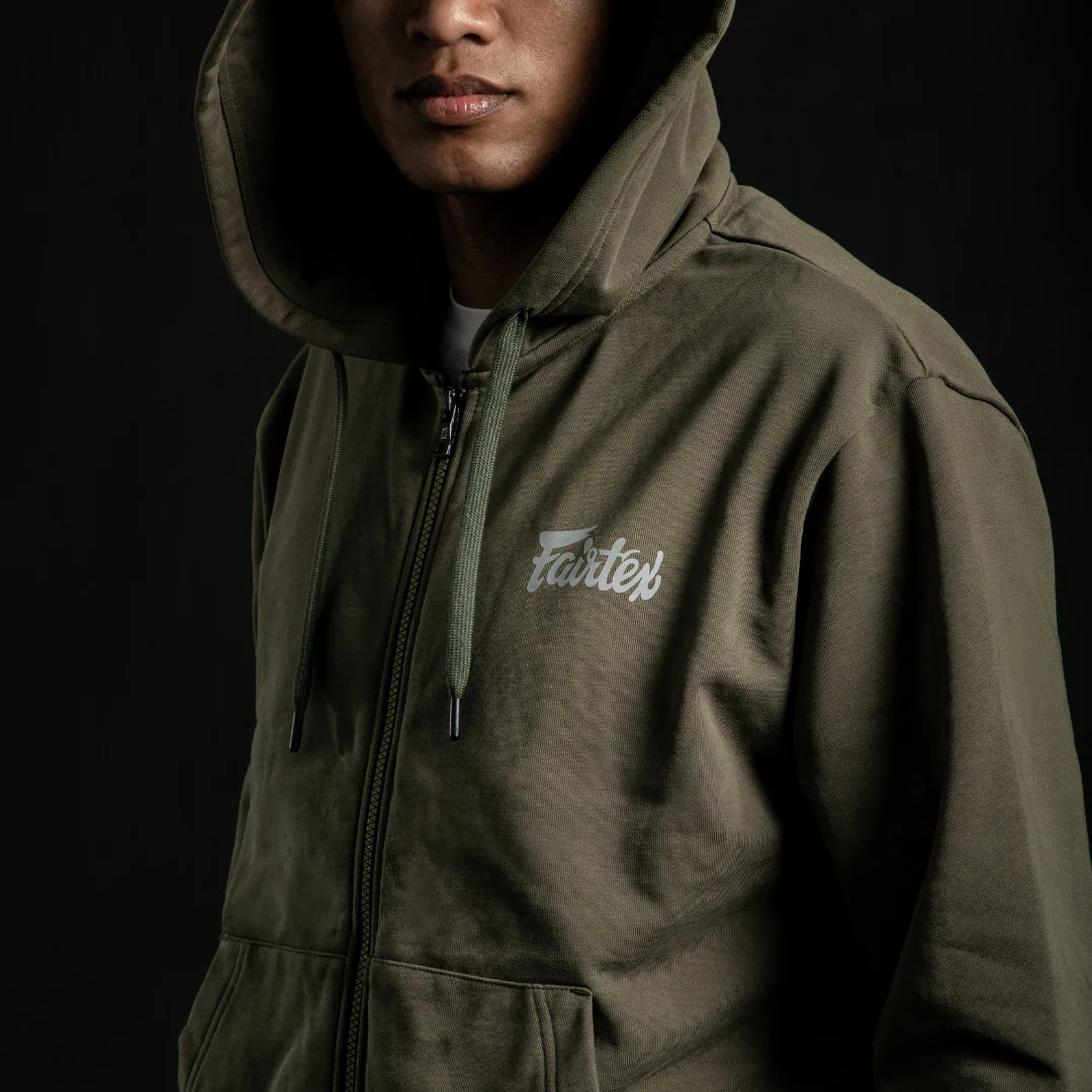 Bluza Fairtex FHS22 z kapturem Zielona  - Image 4