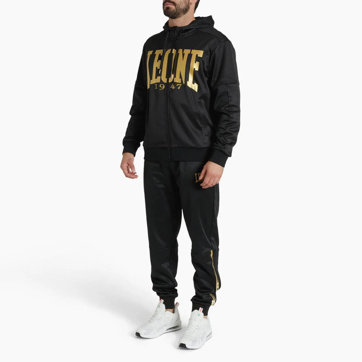 Bluza Leone DNA z kapturem ABX721 Czarna  - Image 2