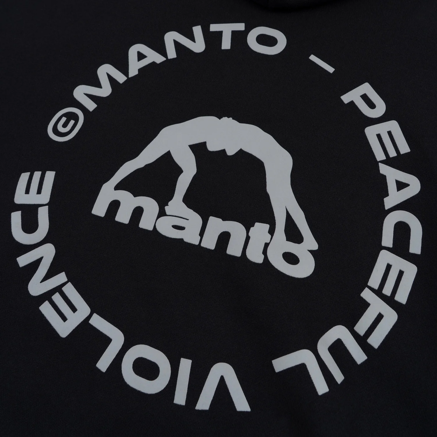 Bluza Manto Label 25 Oversize z kapturem Czarna  - Image 4