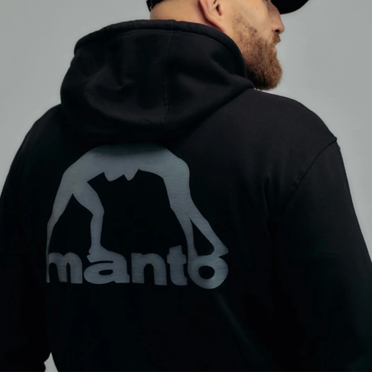 Bluza Manto Peaceful Violence z kapturem Czarna  - Image 5