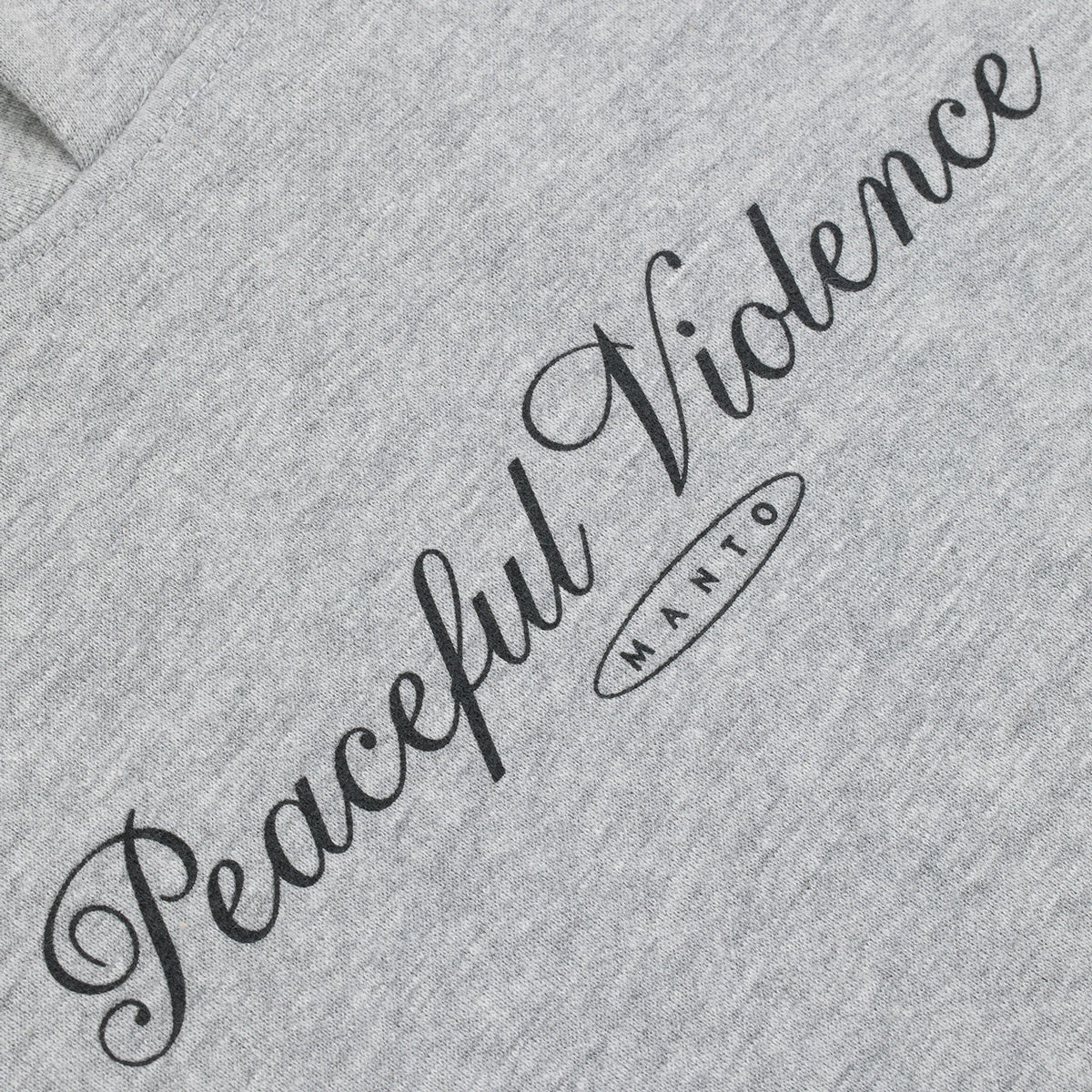 Bluza Manto Peaceful Violence z kapturem Szary  - Image 6