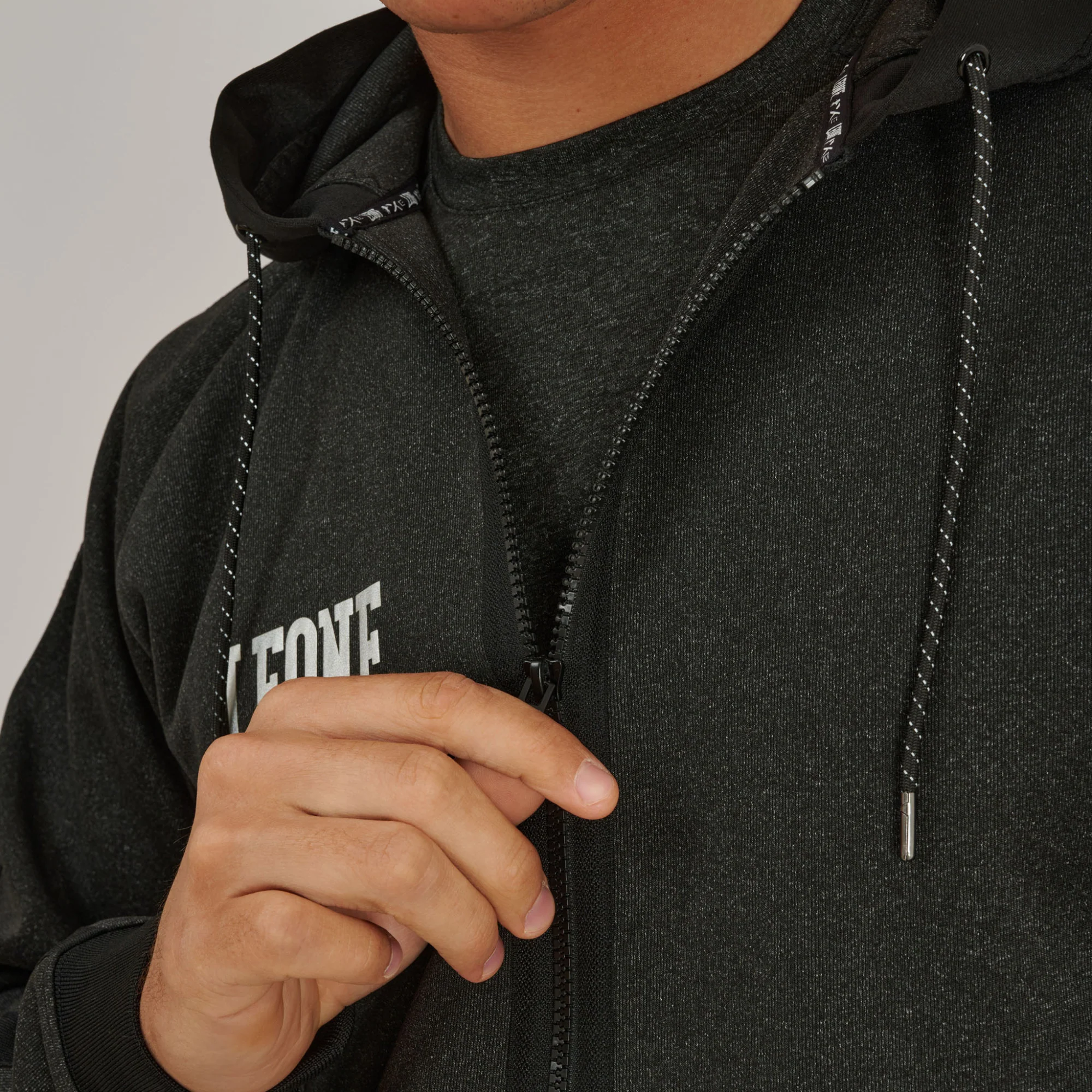 Bluza Leone Melange ABX611 z kapturem  - Image 18