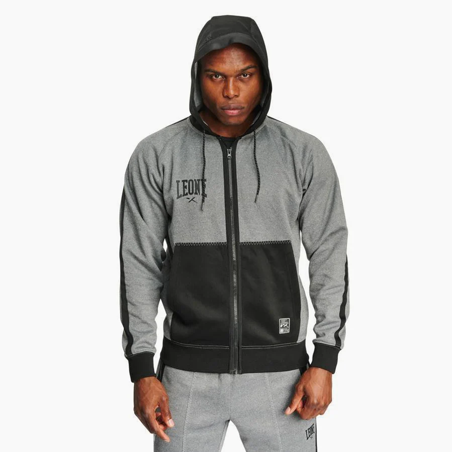 Bluza Leone Melange ABX611 z kapturem  - Image 2
