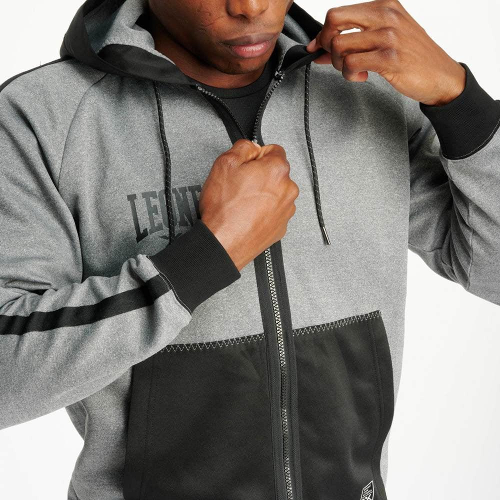 Bluza Leone Melange ABX611 z kapturem  - Image 9
