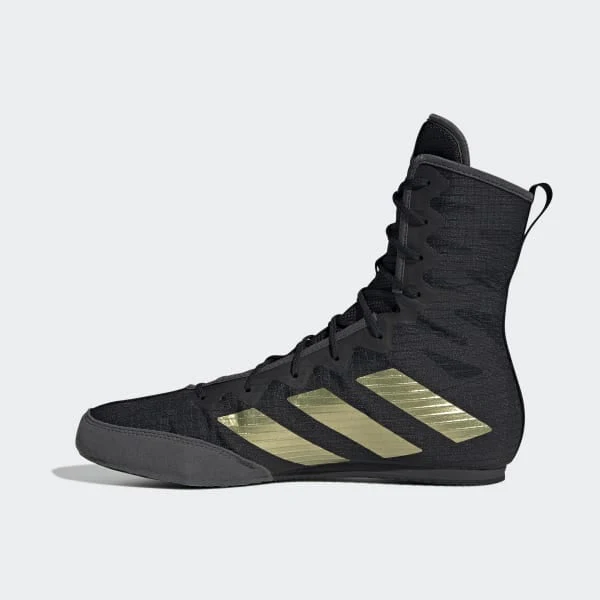 Buty Bokserskie Adidas Box Hog 4 Czarny-złoty  - Image 3