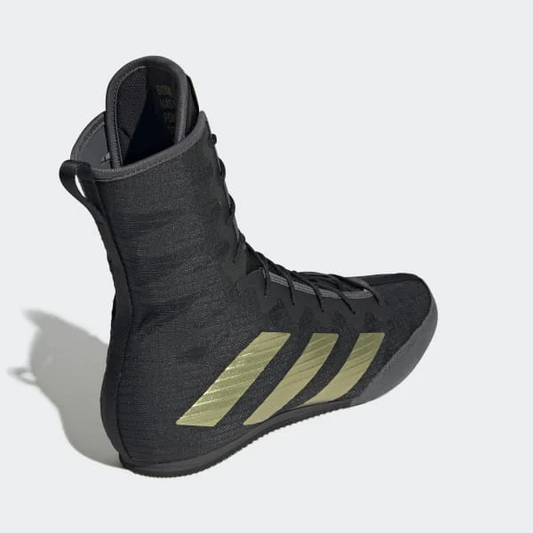 Buty Bokserskie Adidas Box Hog 4 Czarny-złoty  - Image 5