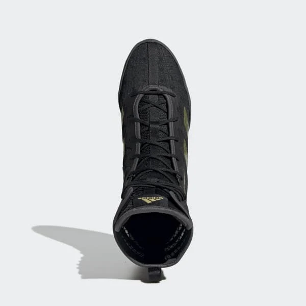 Buty Bokserskie Adidas Box Hog 4 Czarny-złoty  - Image 6