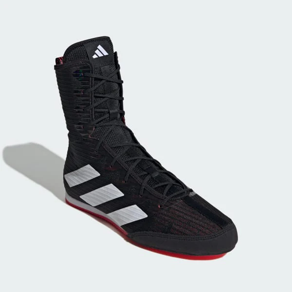Buty Bokserskie Adidas Box Hog 4 Czarny-biały  - Image 4