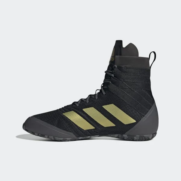 Buty Bokserskie Adidas Speedex 18 Czarny-złoty  - Image 3