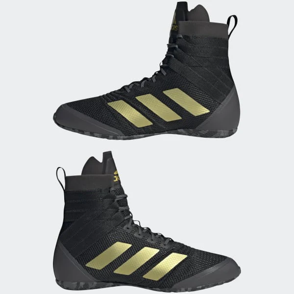 Buty Bokserskie Adidas Speedex 18 Czarny-złoty  - Image 7