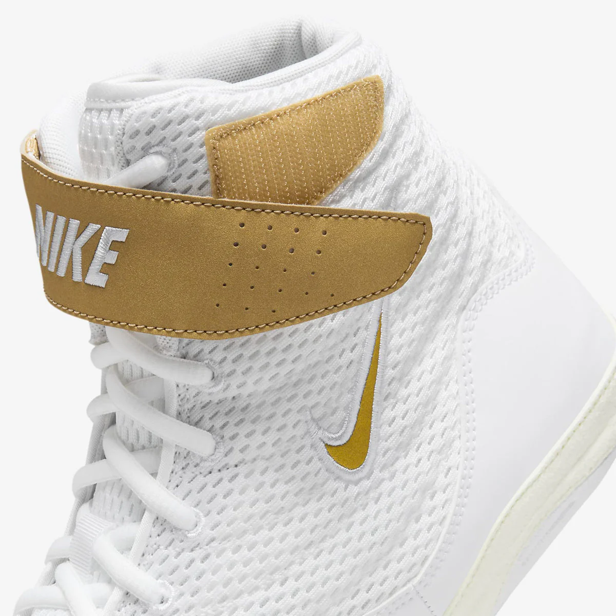 Buty do zapasów-wrestlingu Nike Inflict 3 Biało-Złote  - Image 9