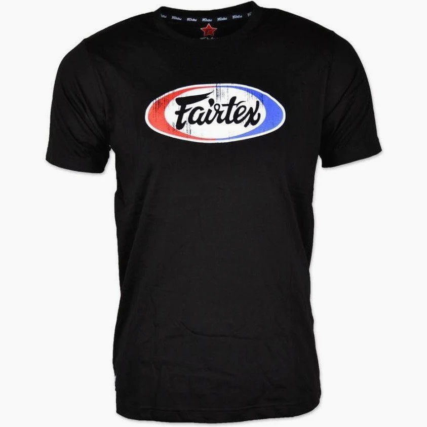 T-shirt Fairtex Vintage TS4 Czarna  - Image 2