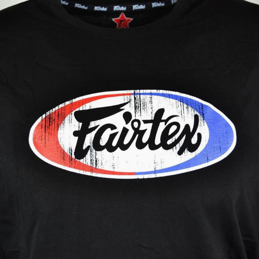 T-shirt Fairtex Vintage TS4 Czarna  - Image 4