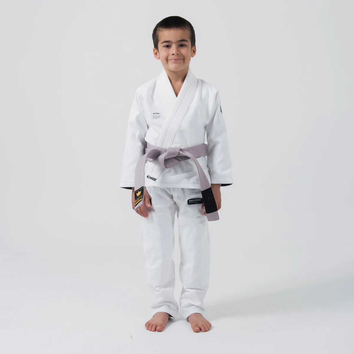 Gi BJJ Dziecko Kingz Kore V2 IBJJF Biały  - Image 2