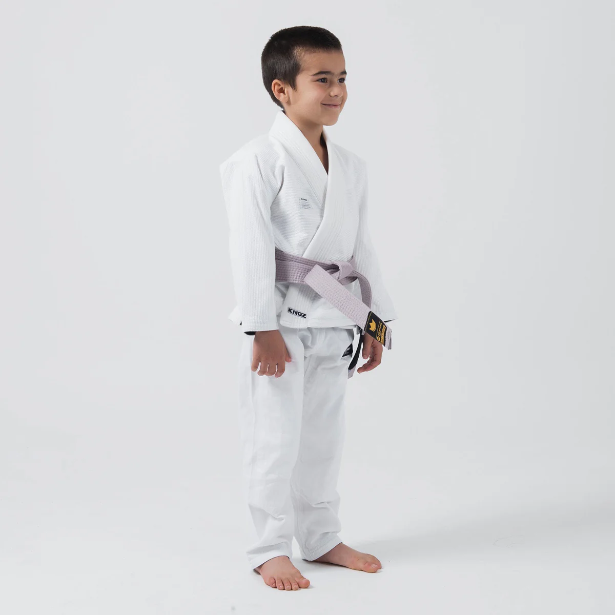 Gi BJJ Dziecko Kingz Kore V2 IBJJF Biały  - Image 5