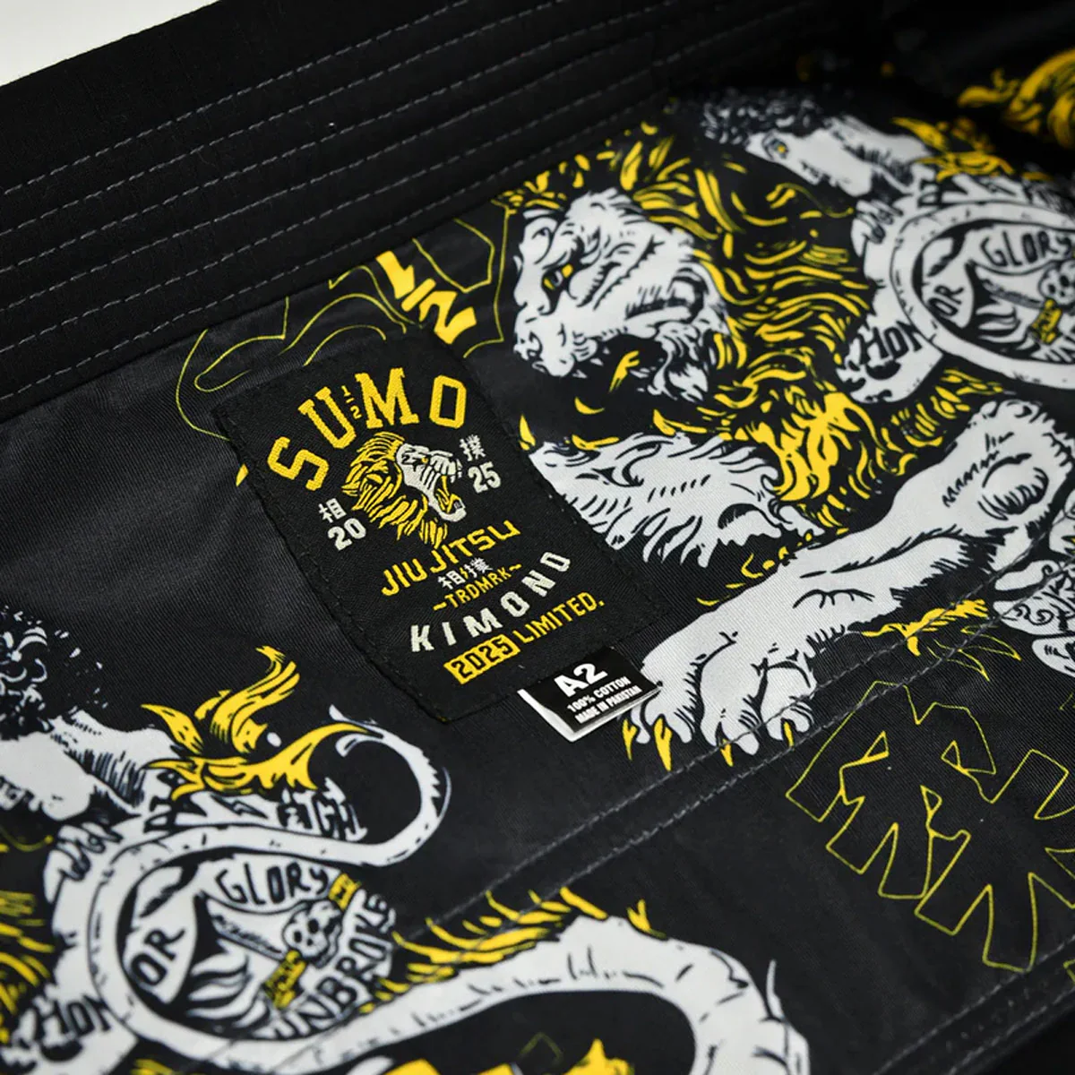 Gi BJJ Half Sumo Lion Czarny  - Image 8