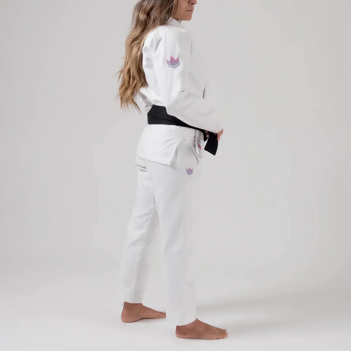 Gi BJJ Kobieta Kingz Empowered Biały  - Image 5