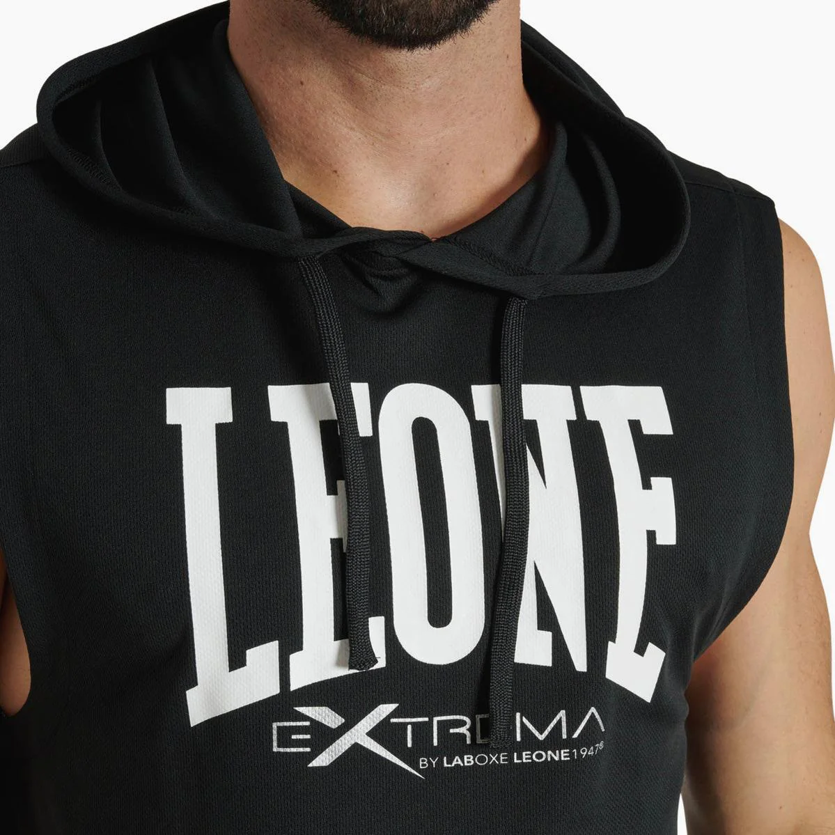 Kamizelka z kapturem Leone Logo ABX120 Czarny  - Image 3