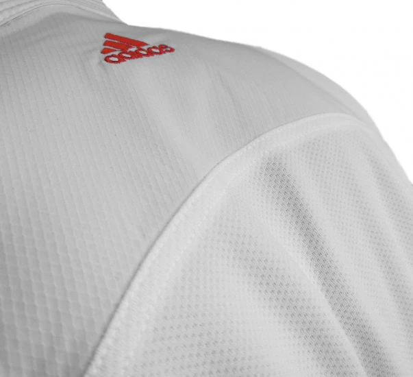 Karatega Adidas Kumite Adilight Primegreen WKF Czerwone Paski  - Image 5