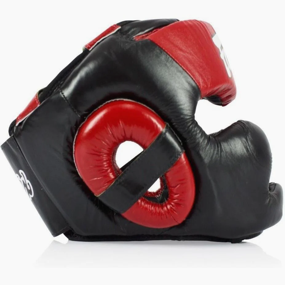 Kask Bokserski Fairtex Diagonal Vision Sparring HG13 Czarny-czerwony  - Image 3