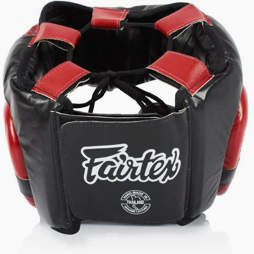 Kask Bokserski Fairtex Diagonal Vision Sparring HG13 Czarny-czerwony  - Image 4