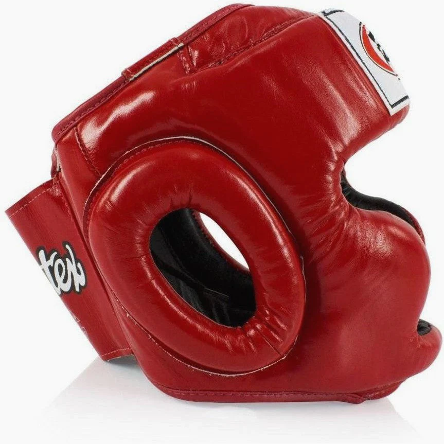 Kask Bokserski Fairtex Pełne Pokrycie HG3 Czerwony  - Image 3
