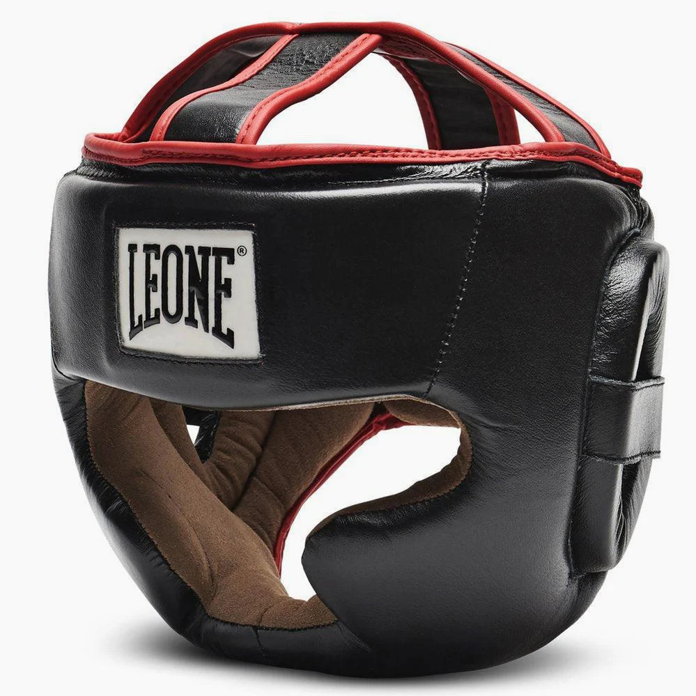 Kask Bokserski Leone Pełna Osłona CS426 Czarny  - Image 2