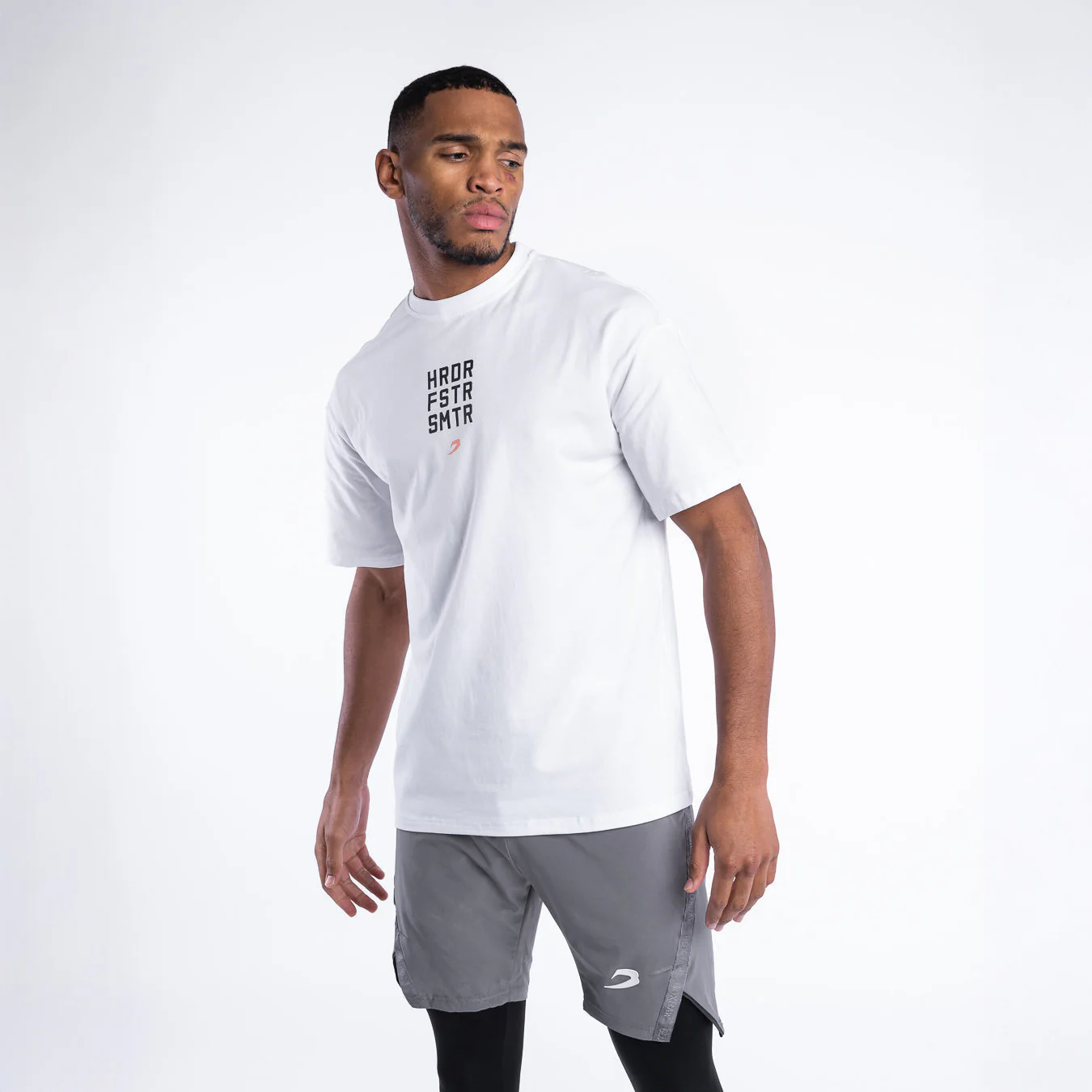 Koszulka Boxraw HRDR FSTR SMTR Oversize Biały  - Image 6