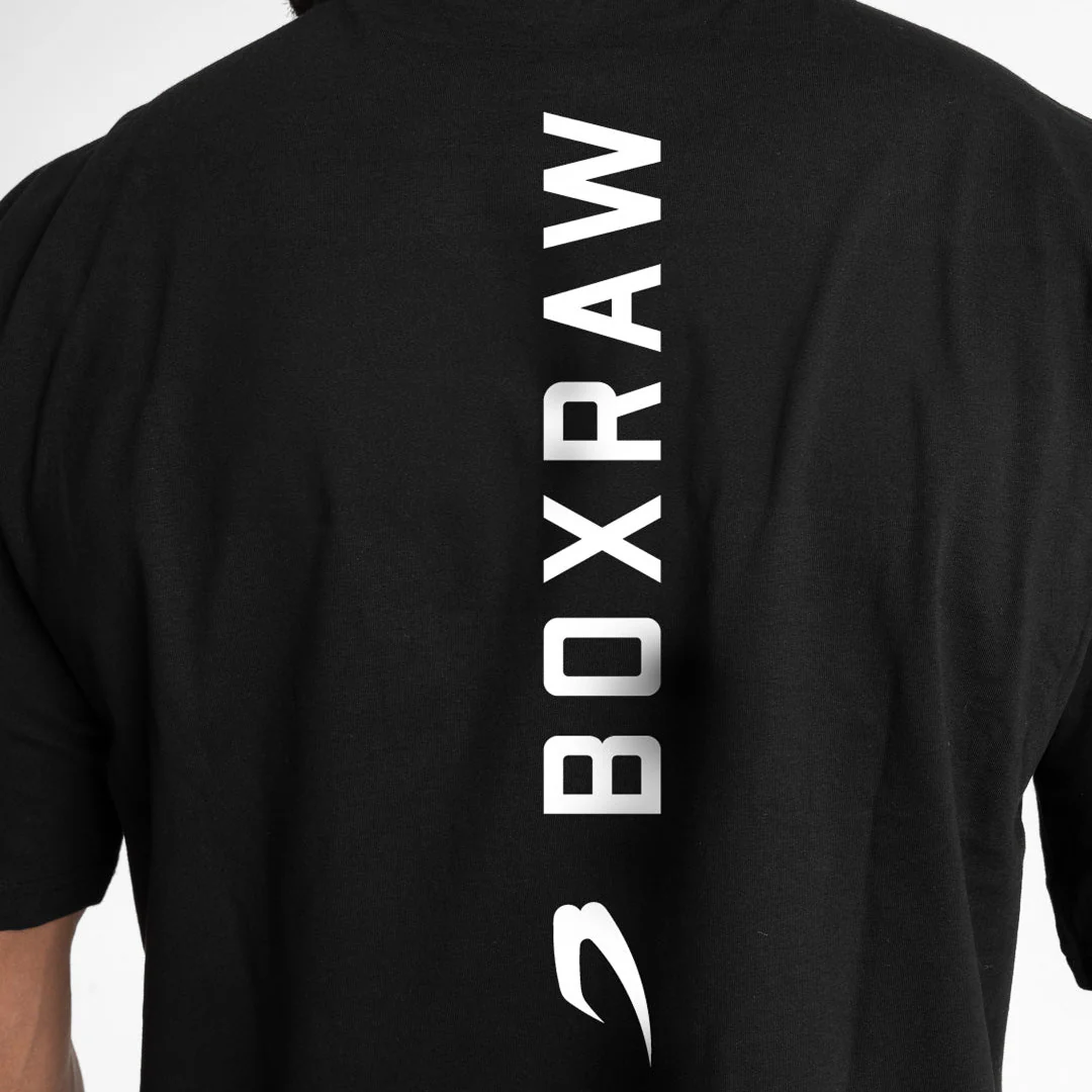 T-shirt Boxraw Lineal Oversize Czarna  - Image 9