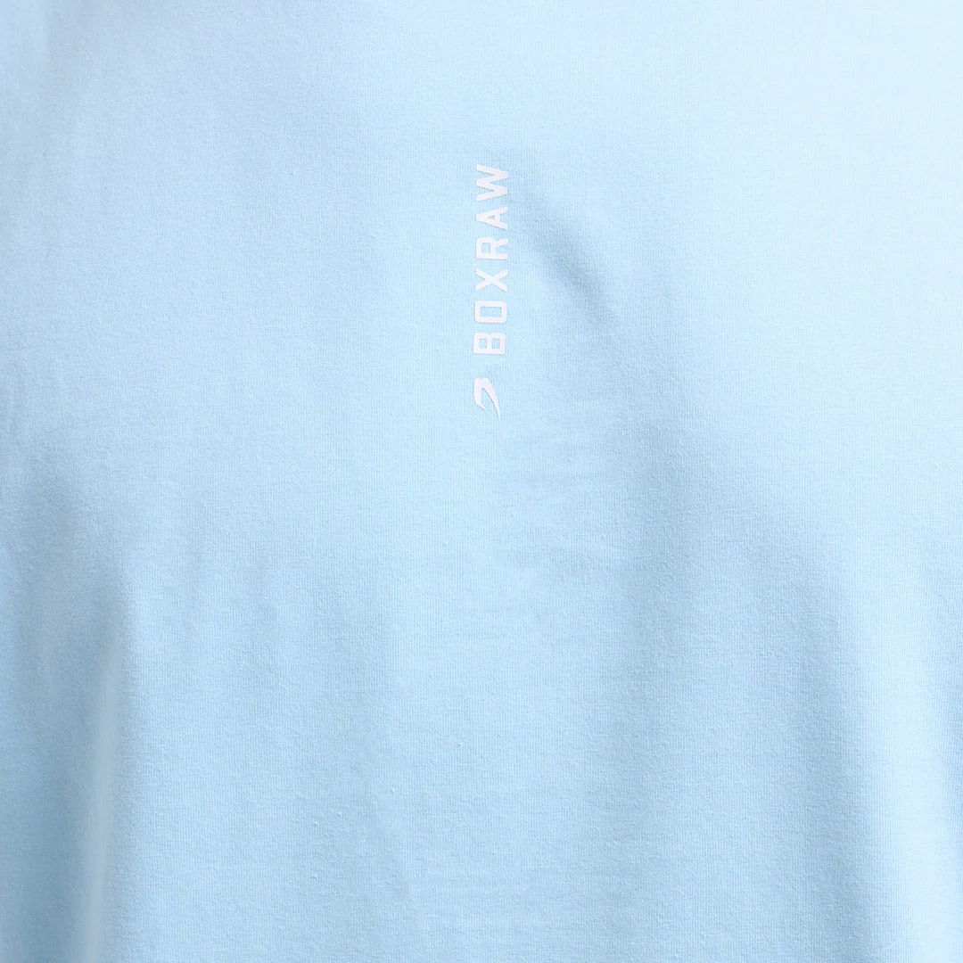 T-shirt Boxraw Lineal Oversize Niebieski  - Image 7
