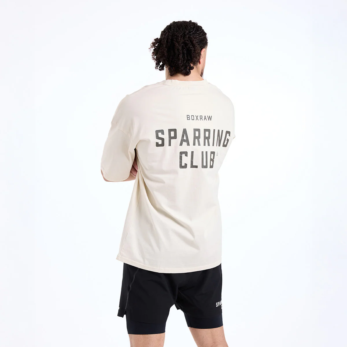 T-shirt Boxraw Sparring Club Oversize Beżowy  - Image 2
