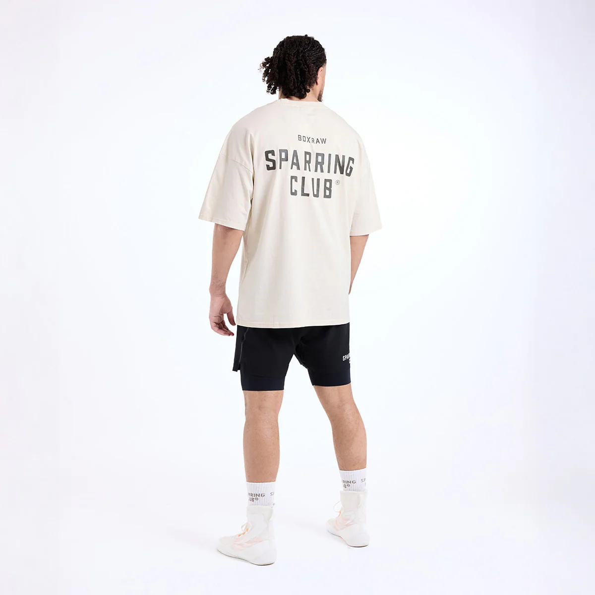 T-shirt Boxraw Sparring Club Oversize Beżowy  - Image 3