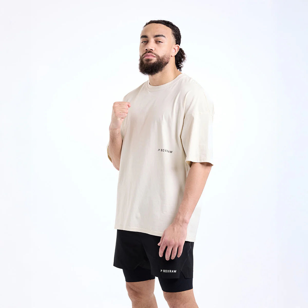 T-shirt Boxraw Sparring Club Oversize Beżowy  - Image 5