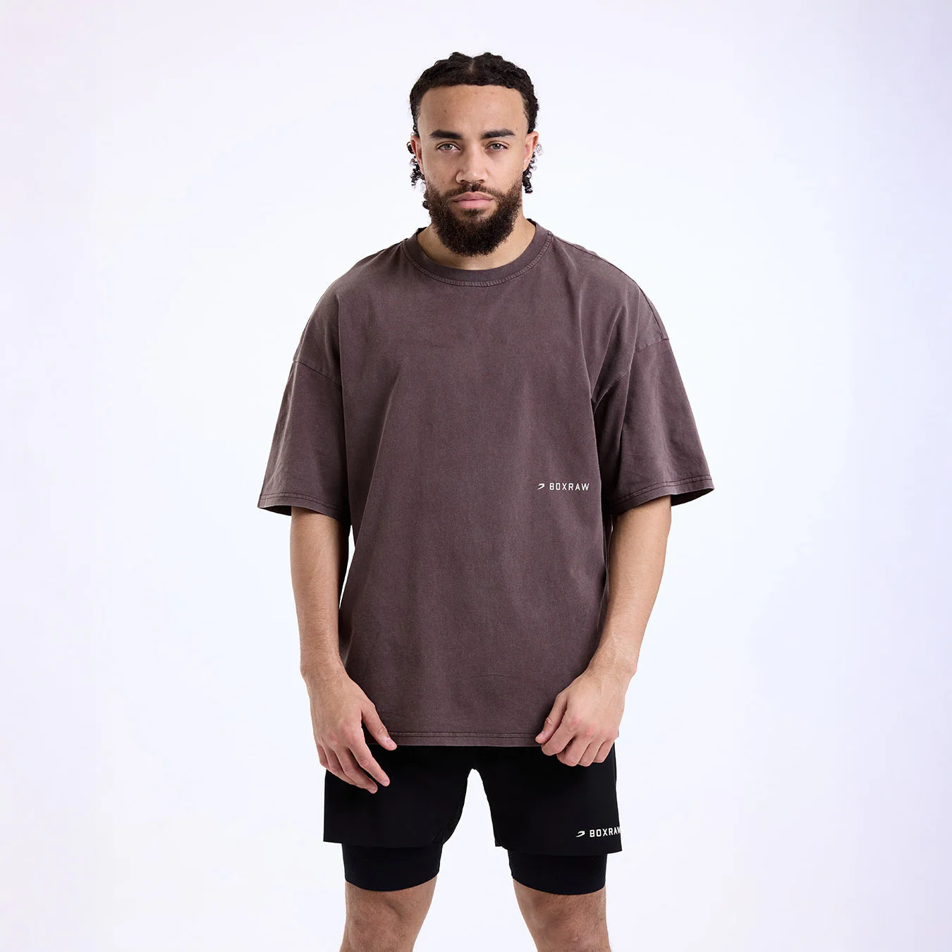 T-shirt Boxraw Sparring Club Oversize Brązowa  - Image 5