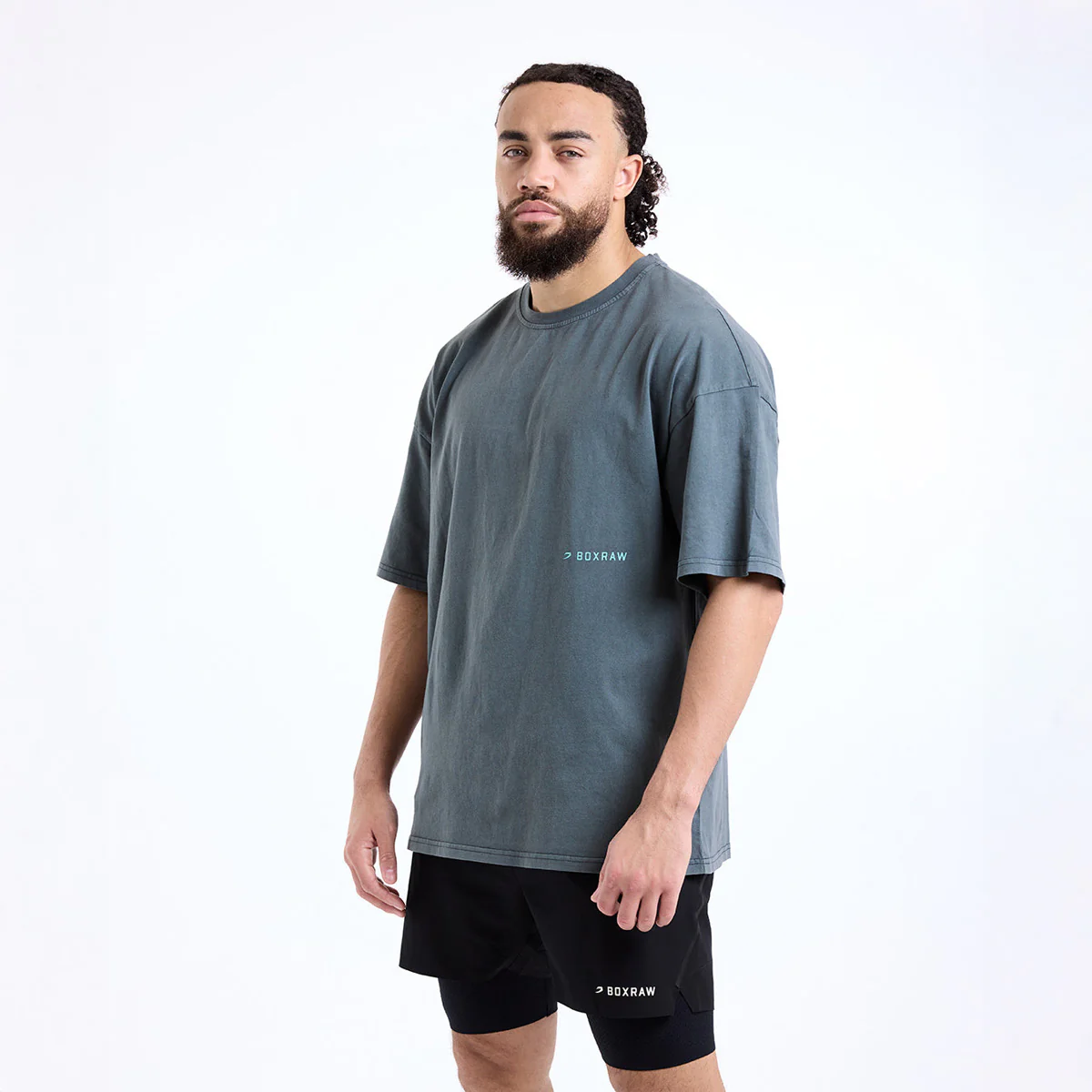 T-shirt Boxraw Sparring Club Oversize Szary  - Image 4