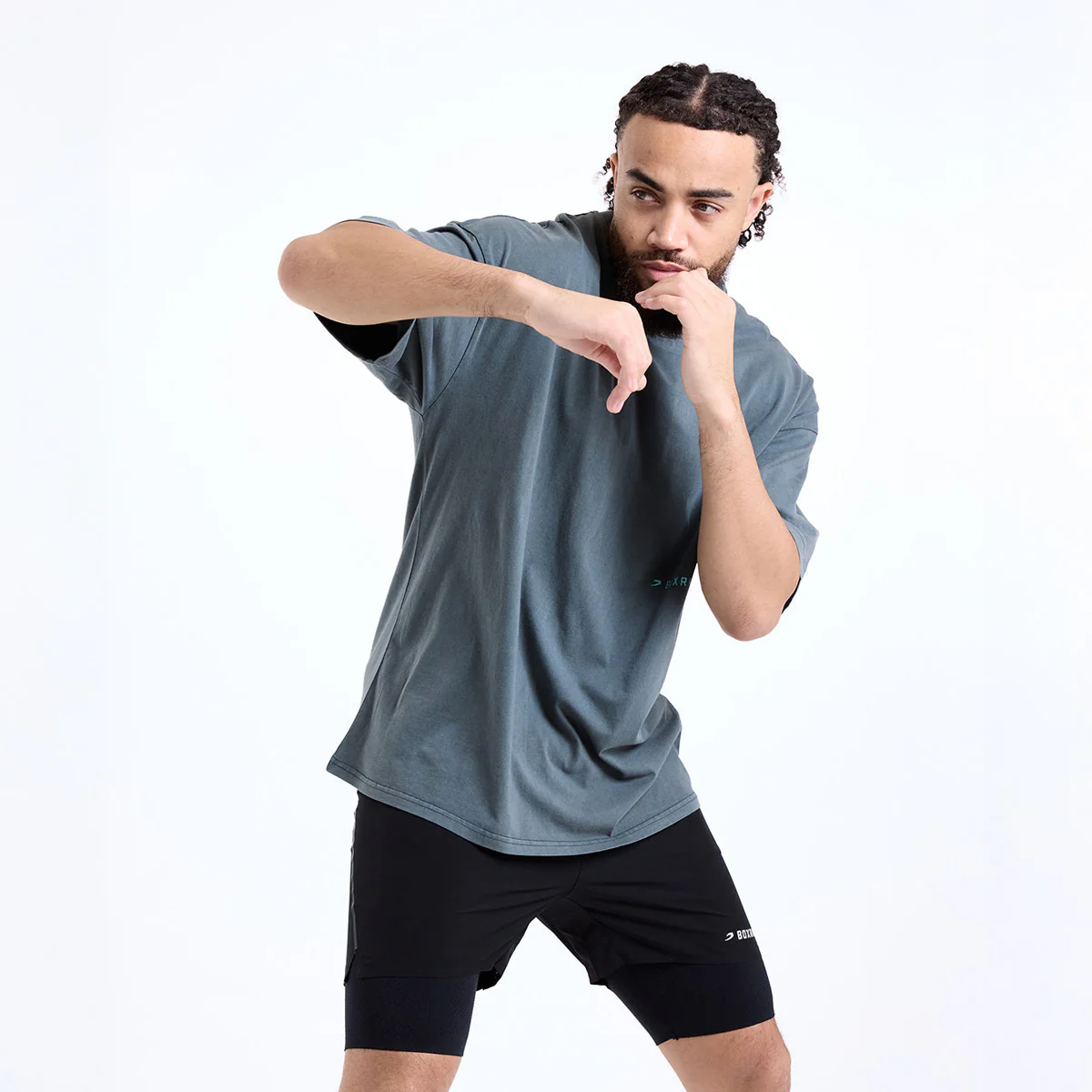 T-shirt Boxraw Sparring Club Oversize Szary  - Image 5
