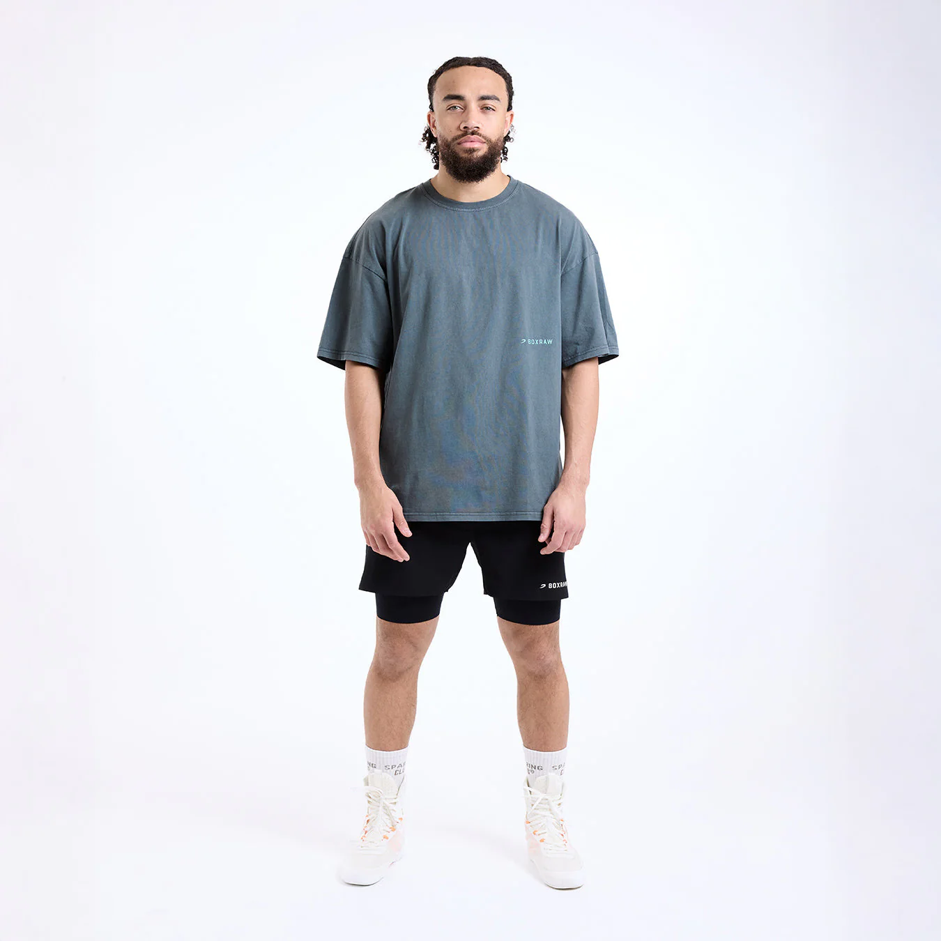 T-shirt Boxraw Sparring Club Oversize Szary  - Image 6