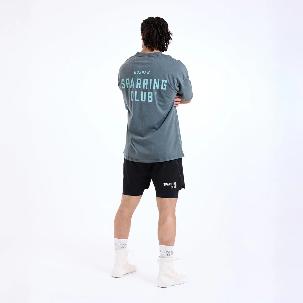 T-shirt Boxraw Sparring Club Oversize Szary  - Image 7