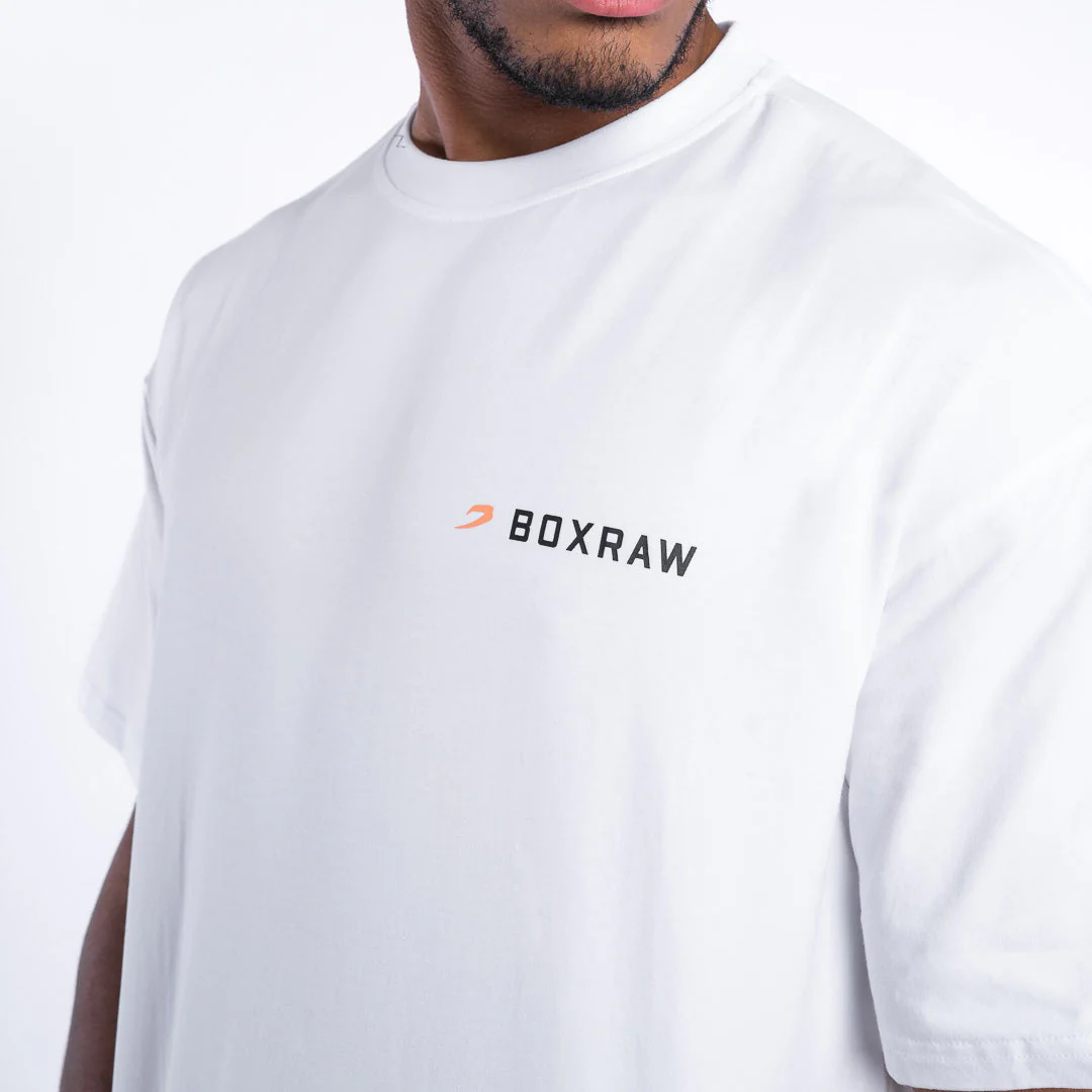 Koszulka Boxraw We Don't Play Boxing Oversize Biały  - Image 7